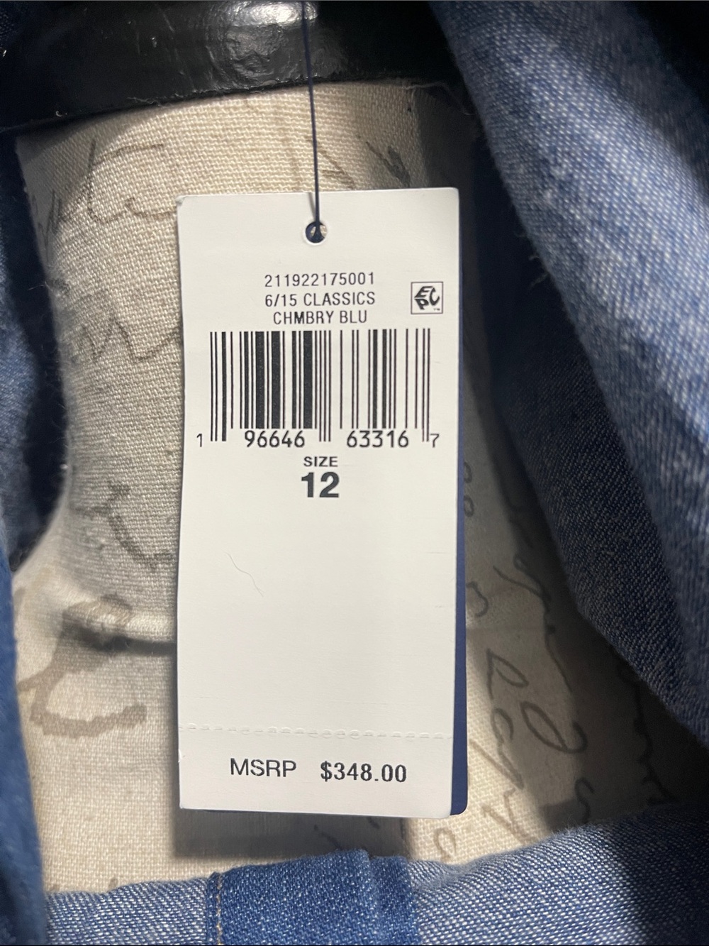 Polo by Ralph Lauren Classic Blue Denim Button-Front Dress - Picture 2 of 5